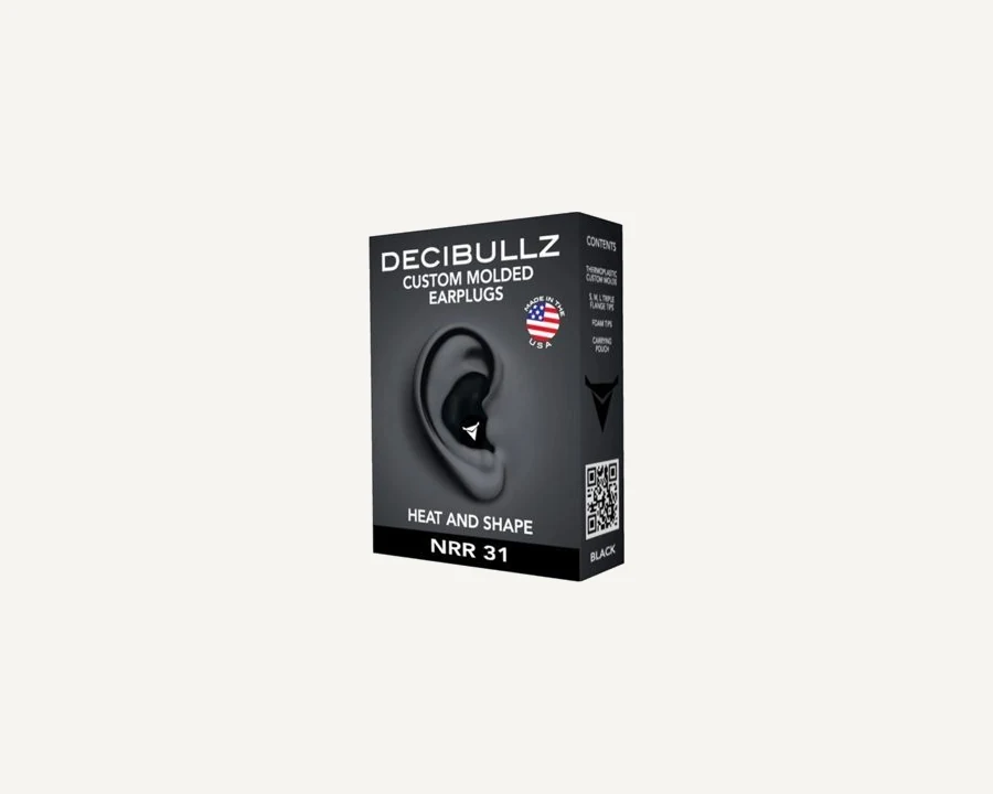 Protetor auricular Decibullz preto